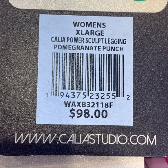 Calia Women's Power Sculpt High Rise/Waist Legging Size Extra Large - Picture 9 of 13